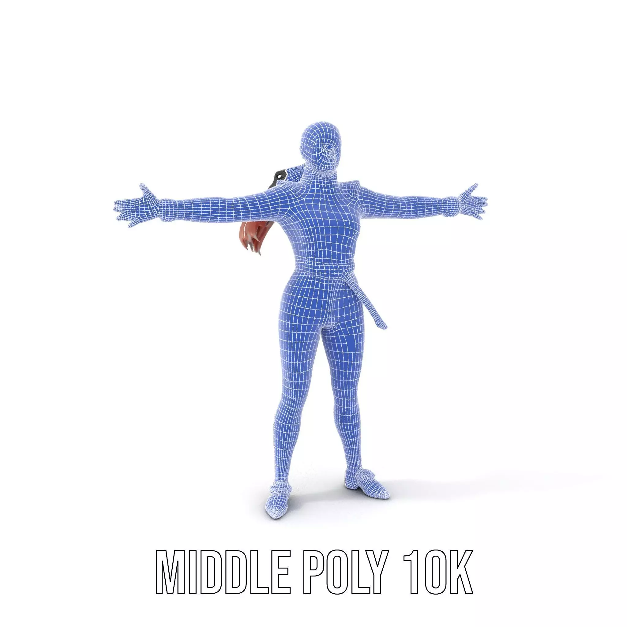 Futuristic Female Soldier Outfit Model Pack Low-poly 3D model_19