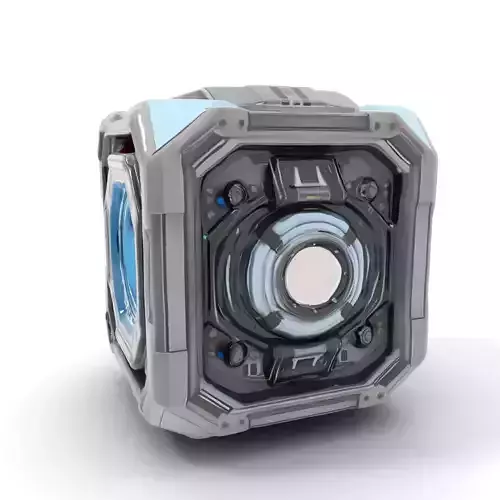 Futuristic SciFi Energy Cube model pack