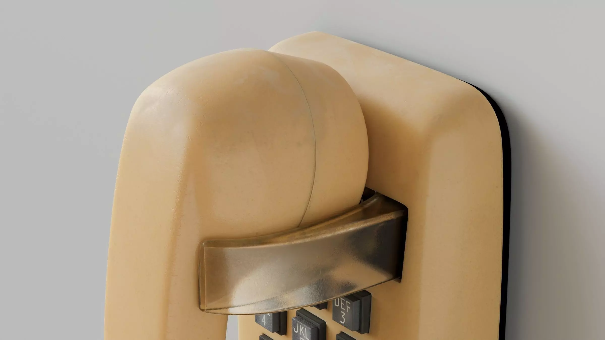 Retro Wall Telephone 3D Model 3D model_9