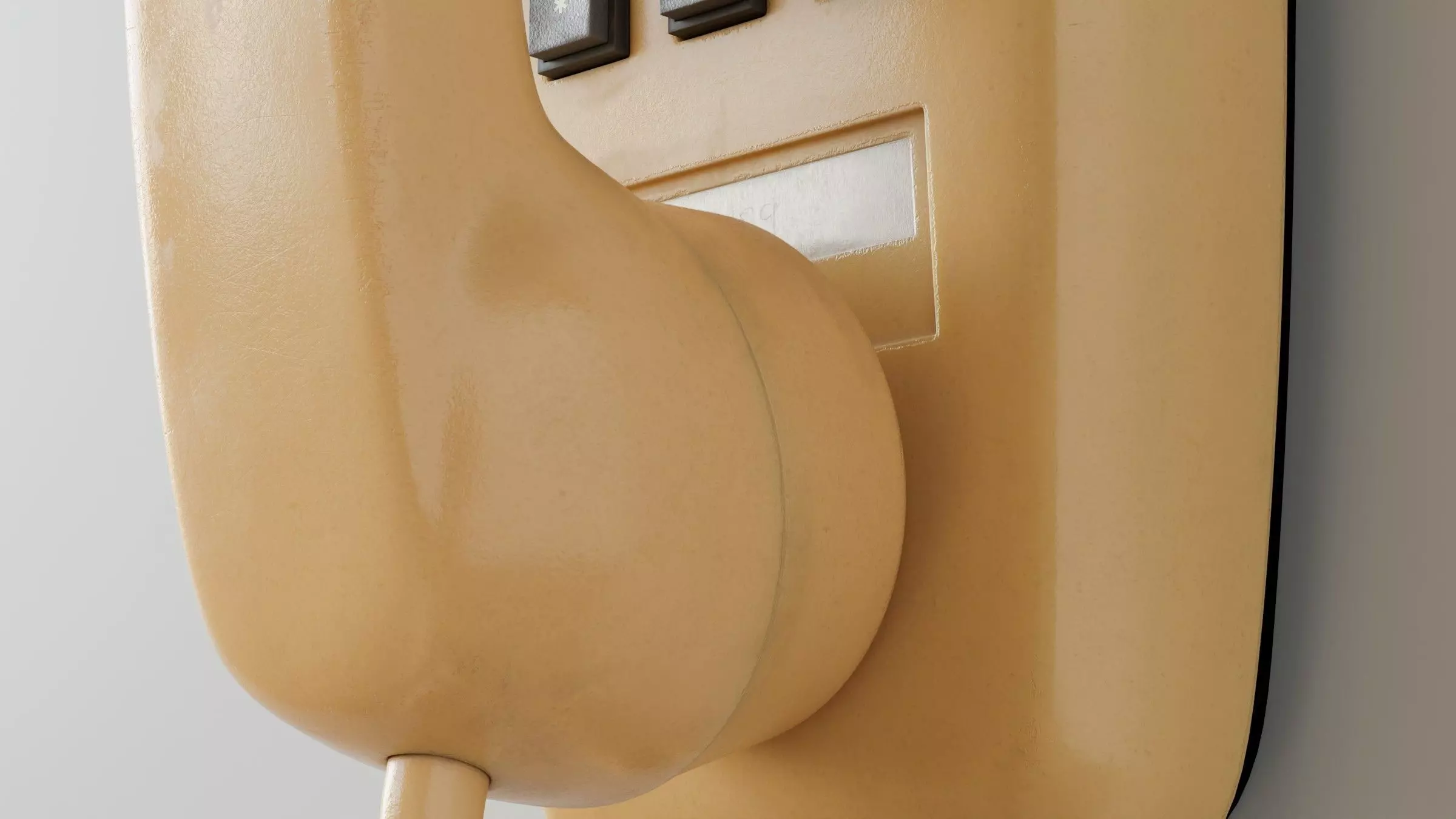 Retro Wall Telephone 3D Model 3D model_19