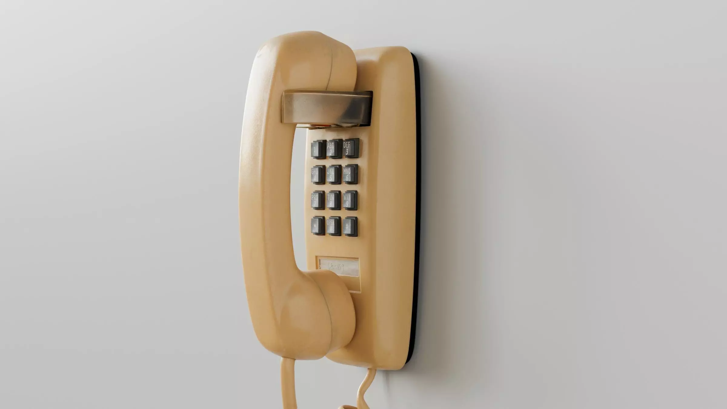 Retro Wall Telephone 3D Model 3D model_3