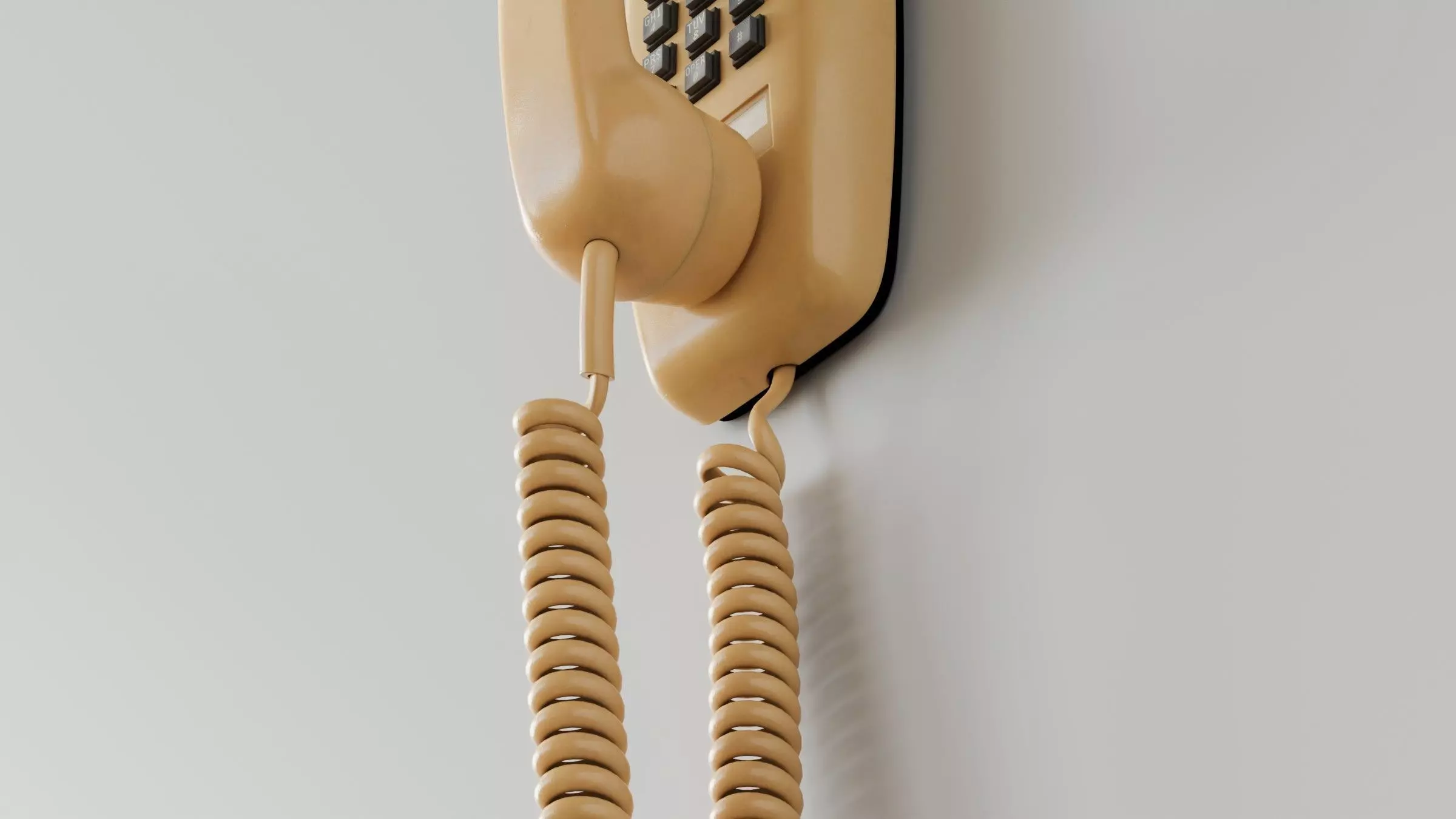 Retro Wall Telephone 3D Model 3D model_6