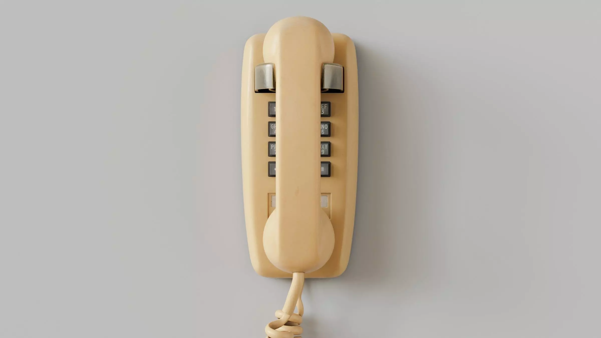 Retro Wall Telephone 3D Model 3D model_1