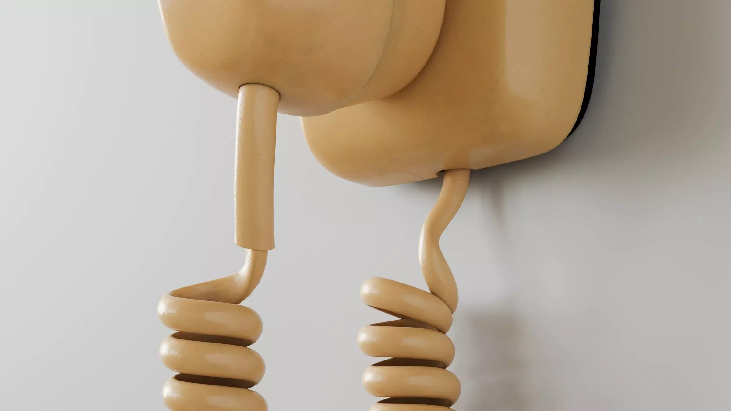 Retro Wall Telephone 3D Model 3D model_11