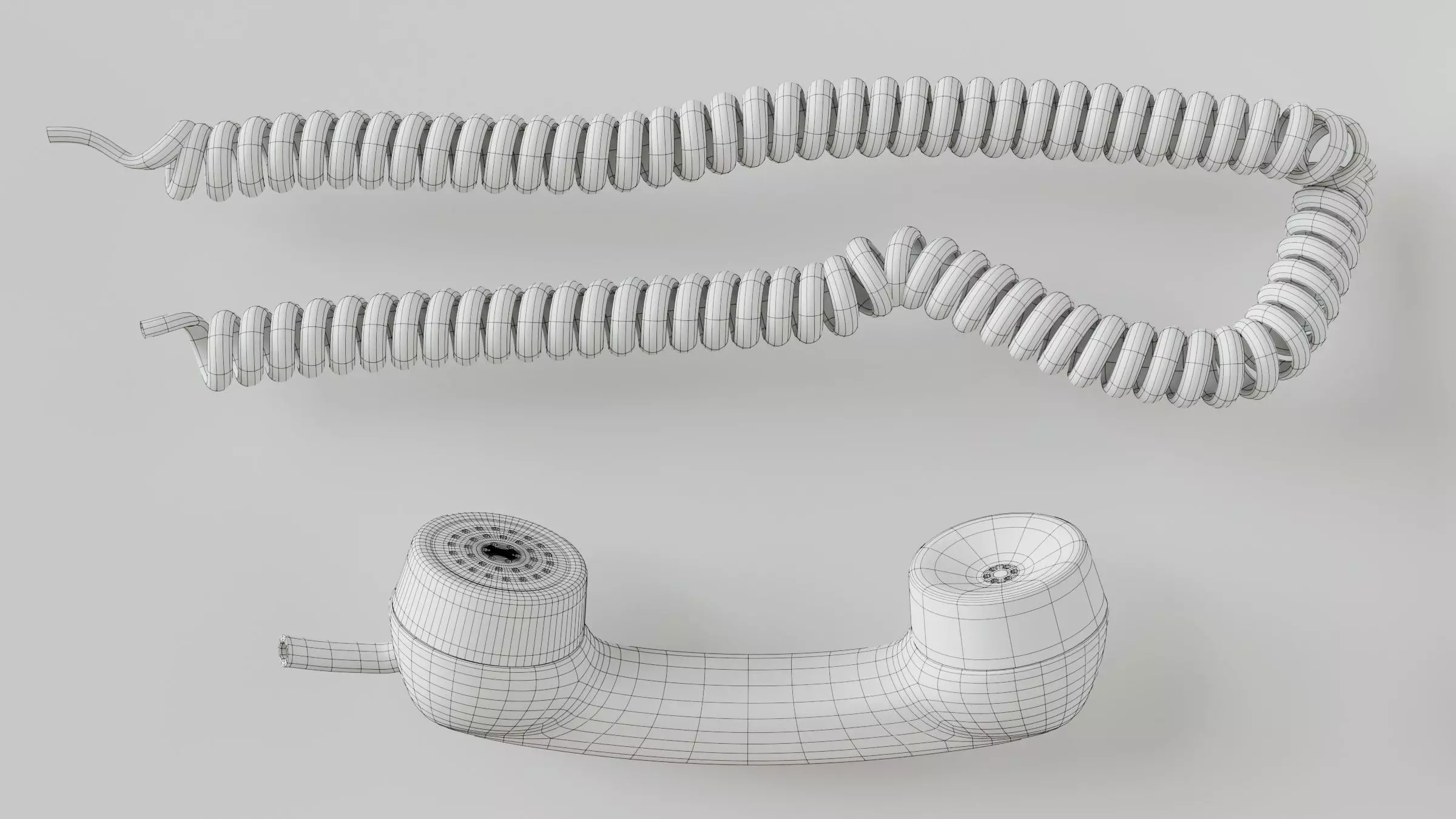 Retro Wall Telephone 3D Model 3D model_30