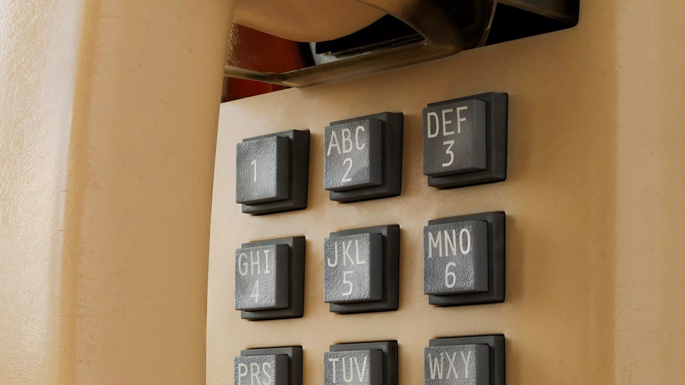 Retro Wall Telephone 3D Model 3D model_18