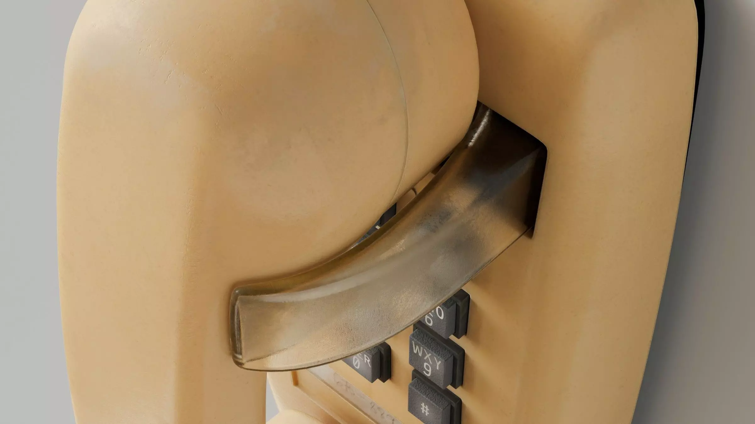 Retro Wall Telephone 3D Model 3D model_12