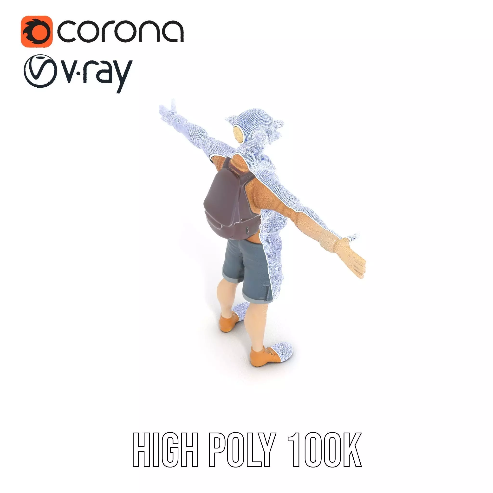 Elf Character Casual Outfit Model Pack Low-poly 3D model_32