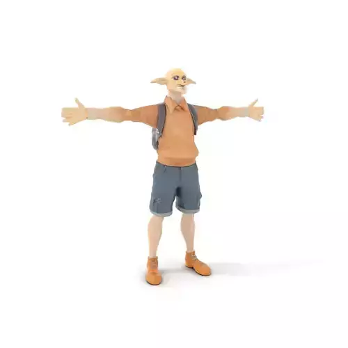 Elf Character Casual Outfit Model Pack