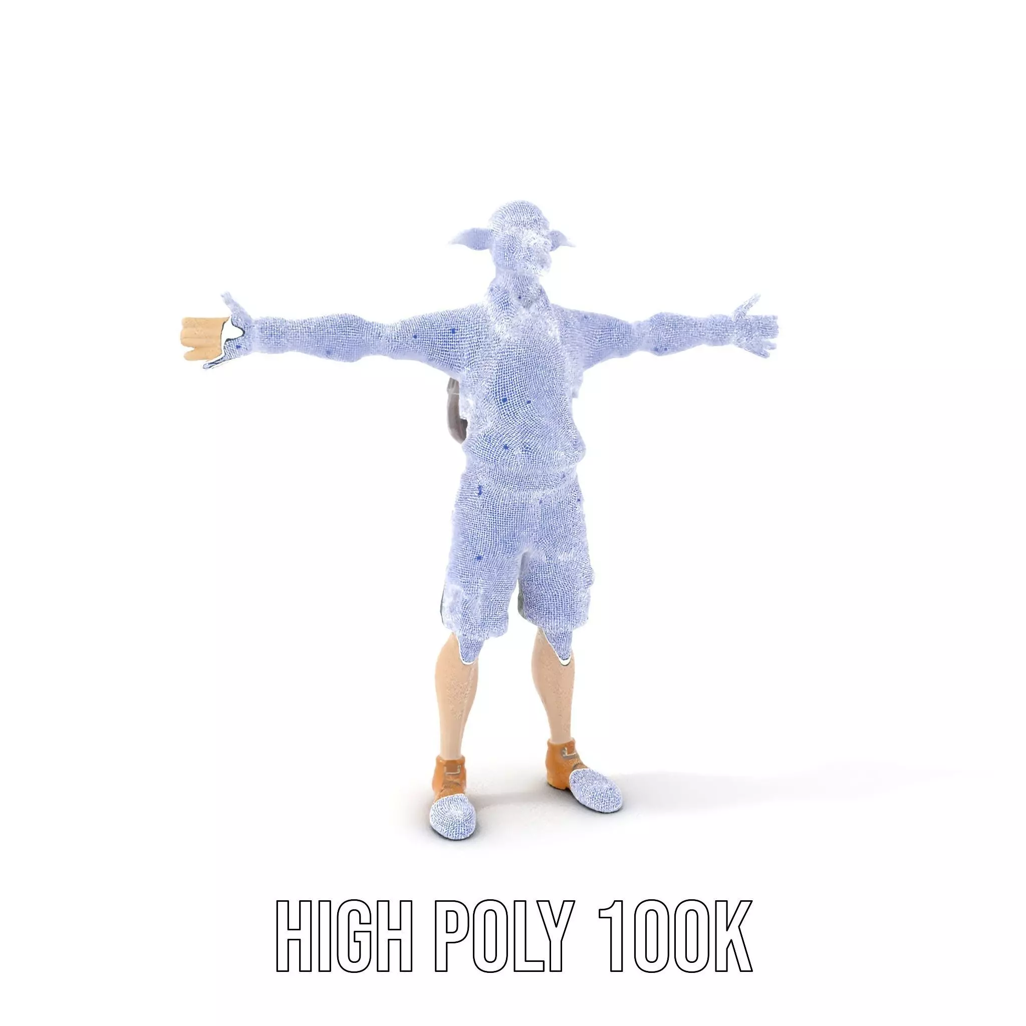 Elf Character Casual Outfit Model Pack Low-poly 3D model_5