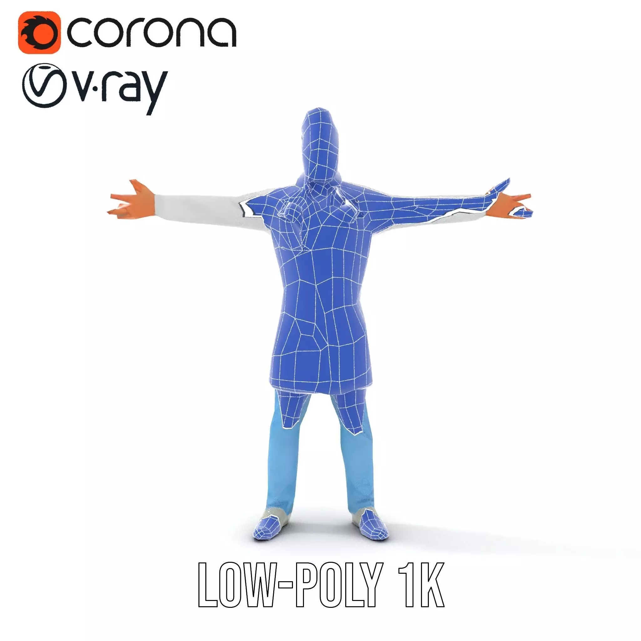 Animated Doctor Character Model Pack Low-poly 3D model_22