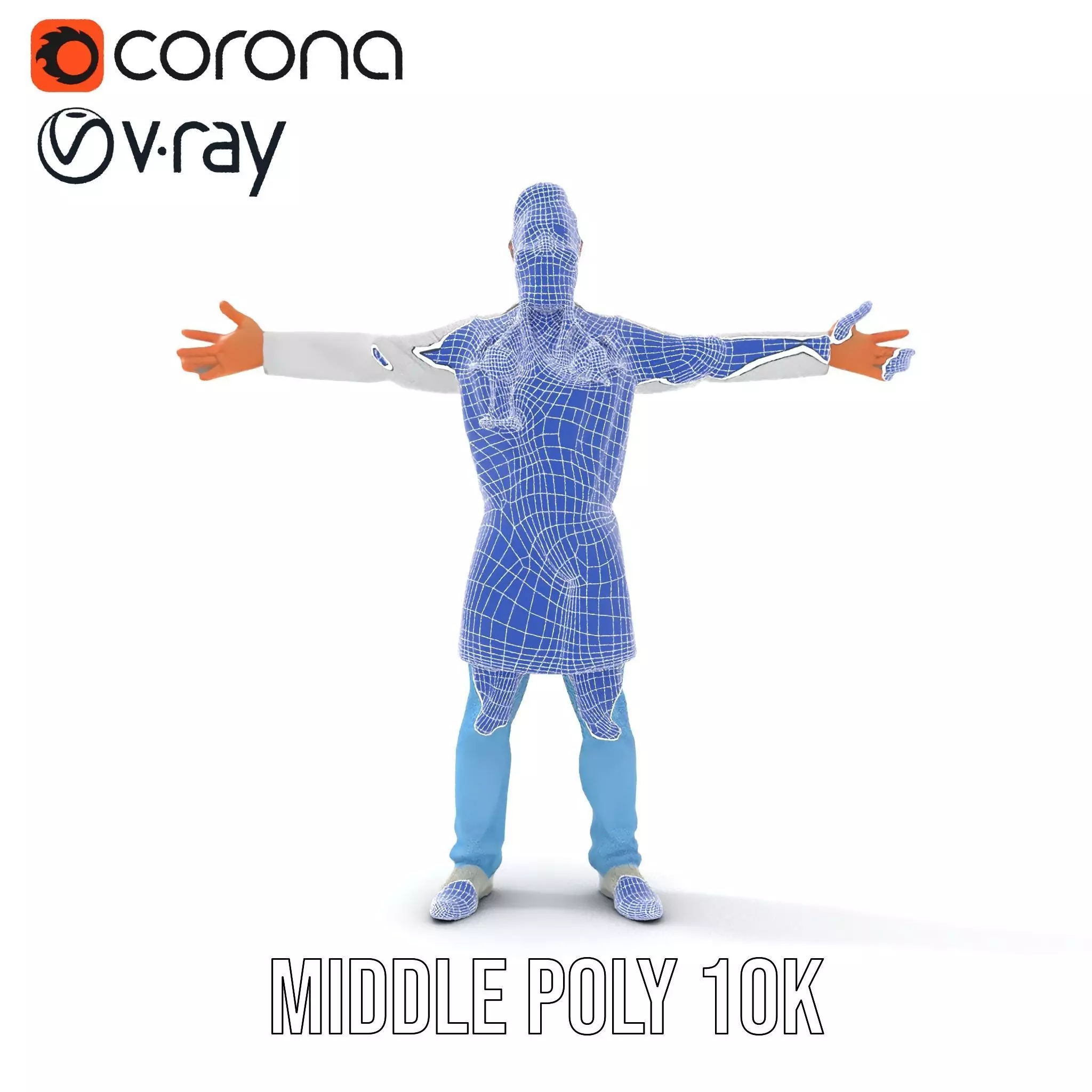 Animated Doctor Character Model Pack Low-poly 3D model_21