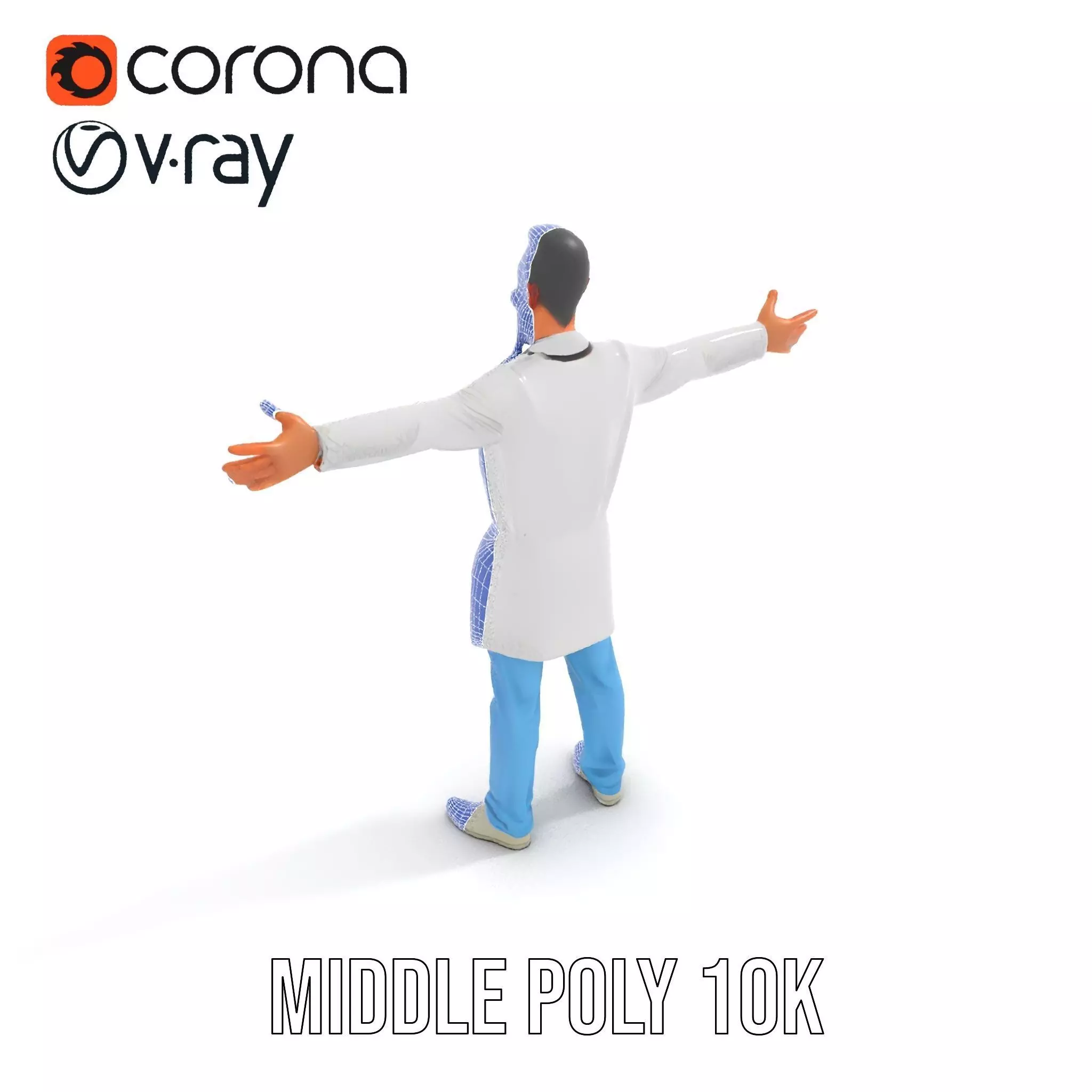 Animated Doctor Character Model Pack Low-poly 3D model_13