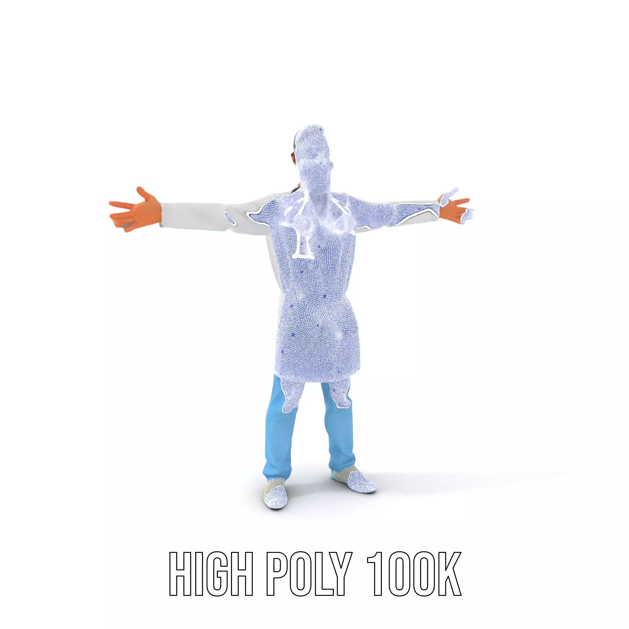 Animated Doctor Character Model Pack Low-poly 3D model_4