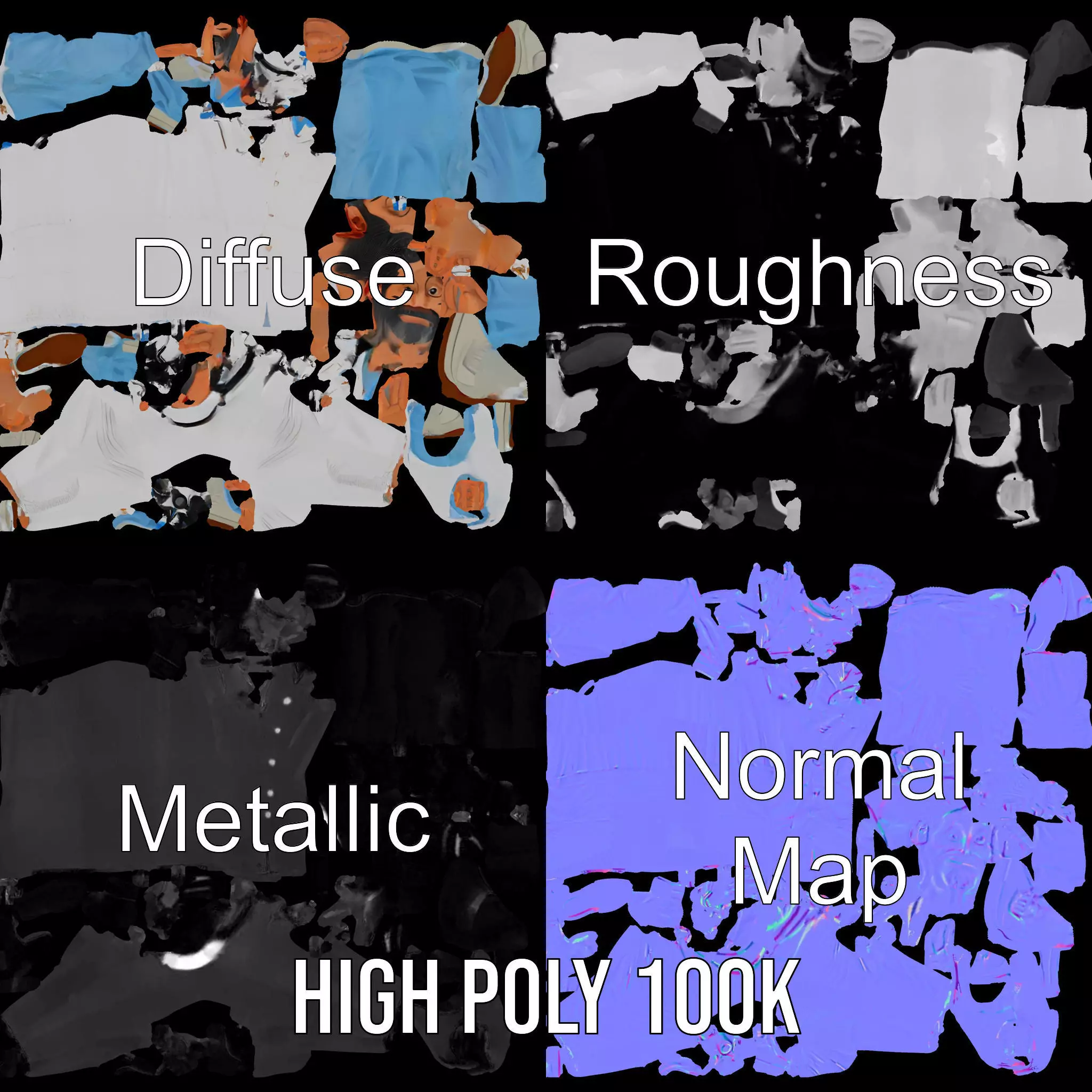 Animated Doctor Character Model Pack Low-poly 3D model_3