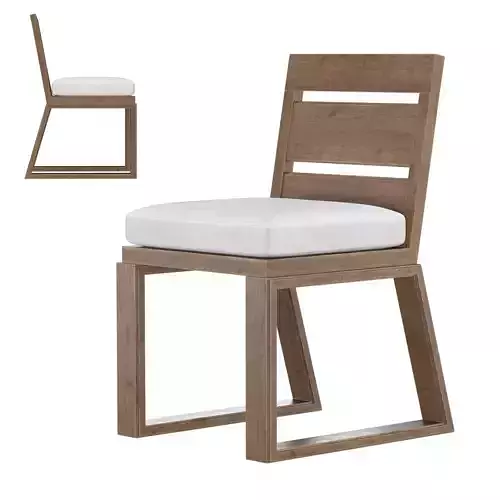 Canyon Outdoor Teak Dining Side Chair