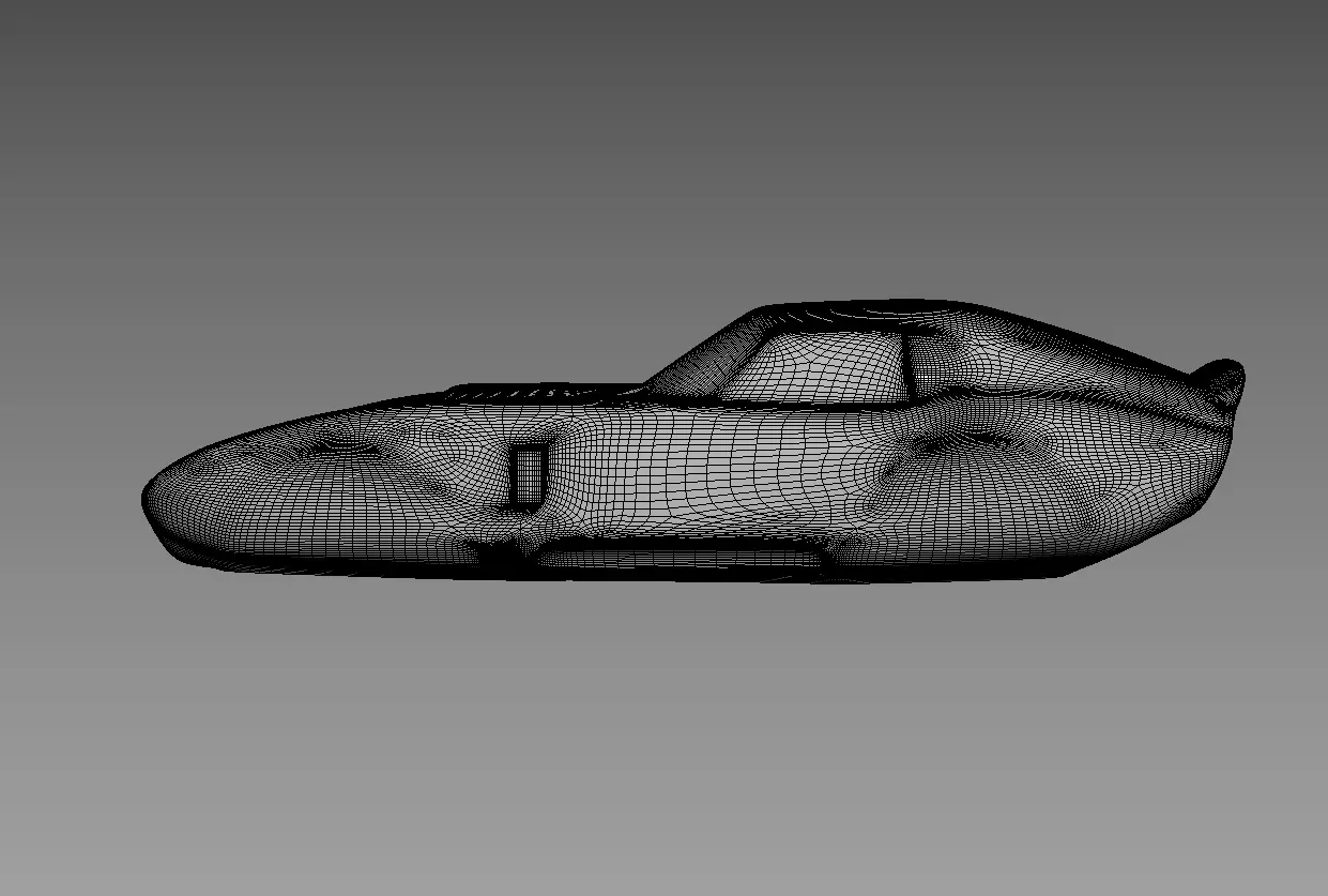 The silhouette of the car 1965 Shelby Cobra Daytona Coupe 3D print model_3