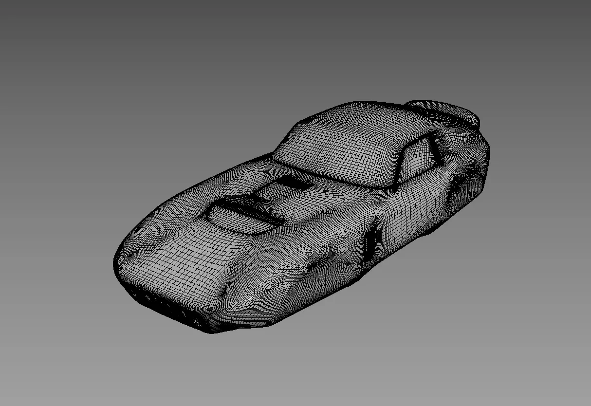 The silhouette of the car 1965 Shelby Cobra Daytona Coupe 3D print model_2