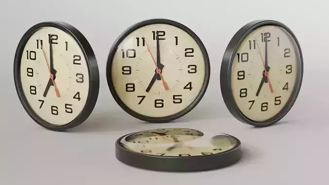 Wall Clock 3D Model