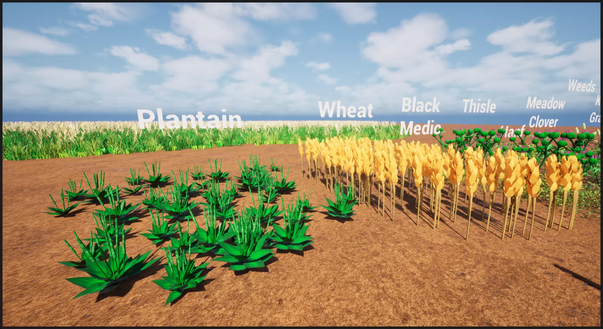 Stylized weeds plants grass nanite foliage Low-poly 3D model_4