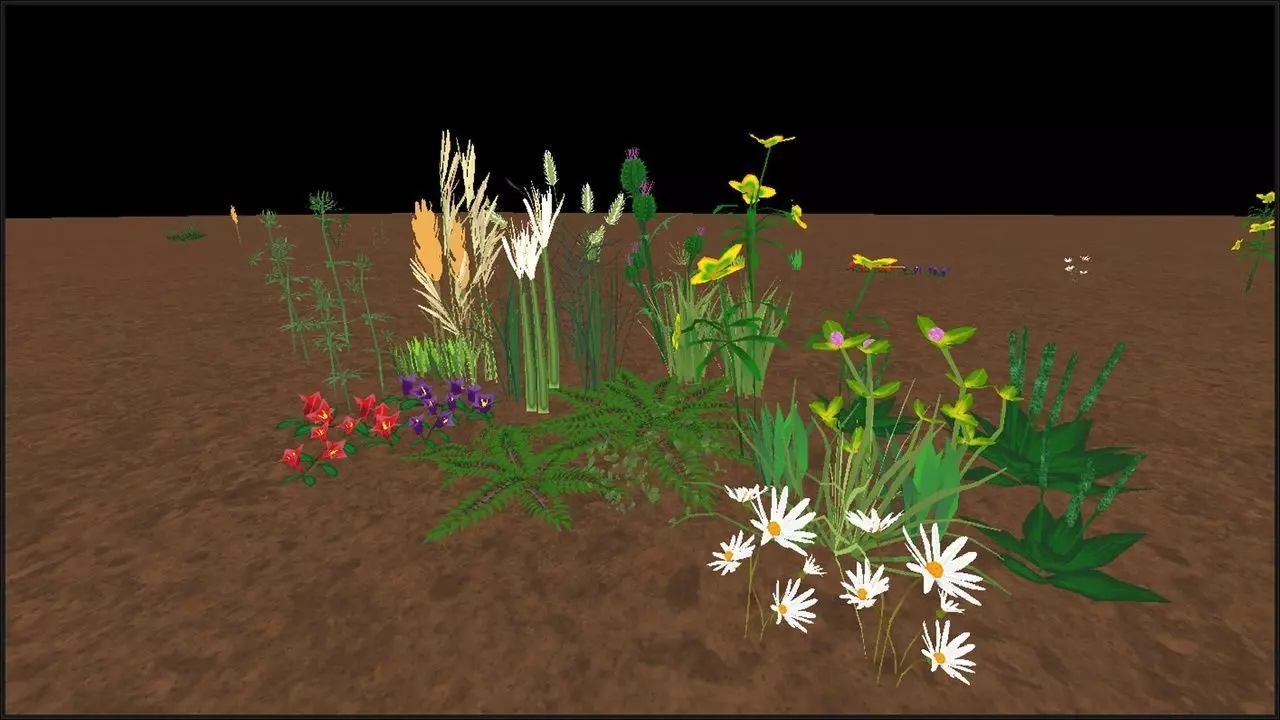 Stylized weeds plants grass nanite foliage Low-poly 3D model_26