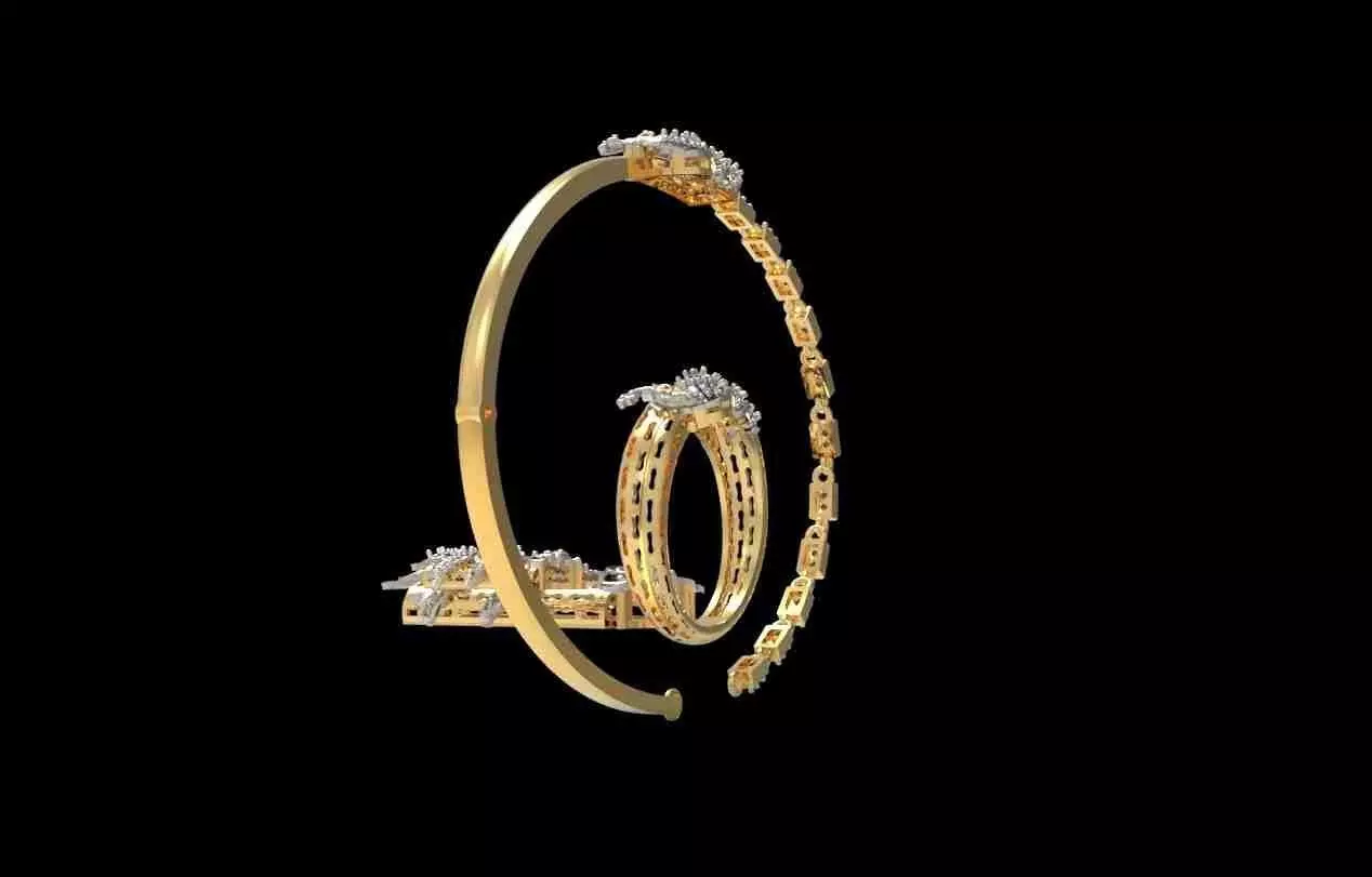 Dragon Jewelry Set 01 3D print model_17