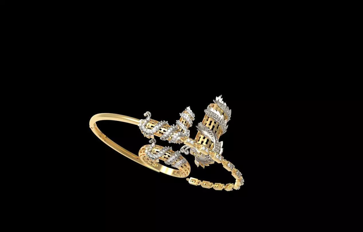 Dragon Jewelry Set 01 3D print model_7