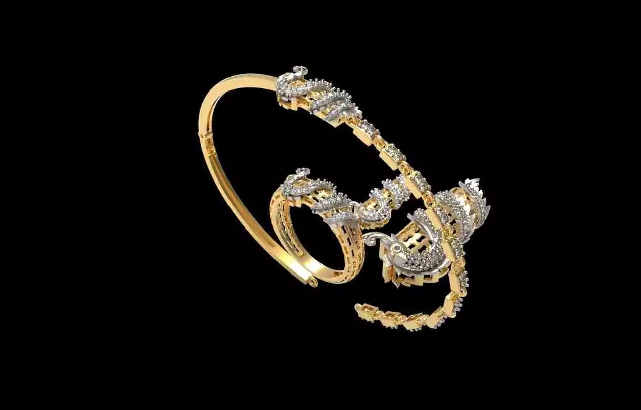 Dragon Jewelry Set 01 3D print model_2