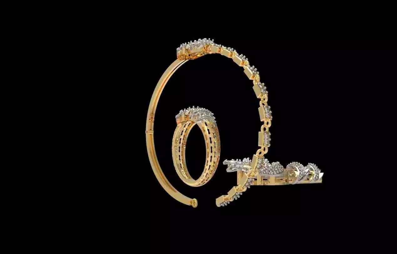 Dragon Jewelry Set 01 3D print model_21