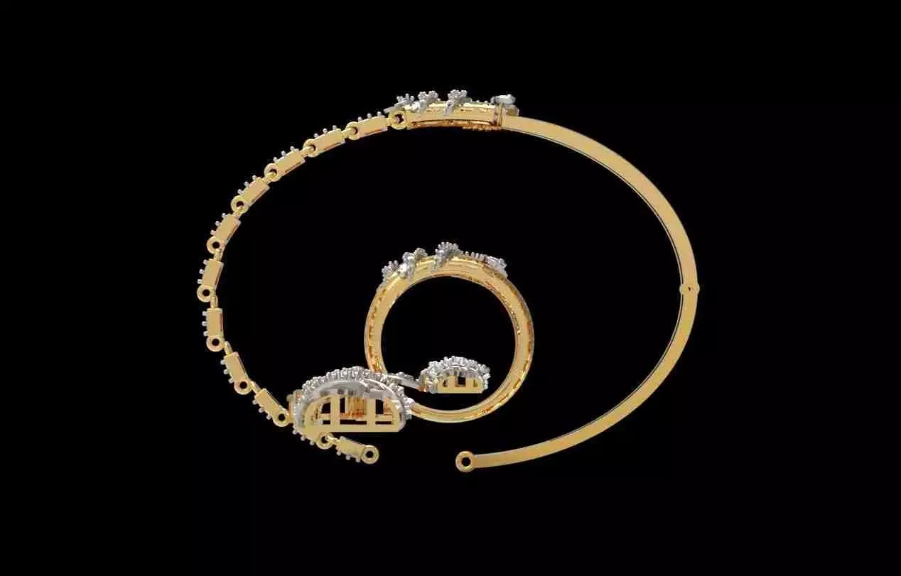 Dragon Jewelry Set 01 3D print model_12