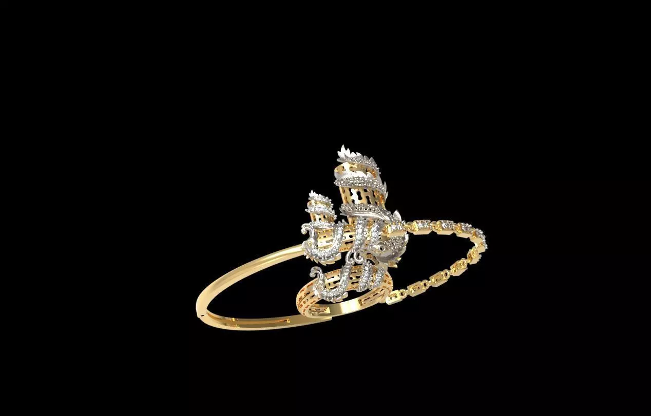 Dragon Jewelry Set 01 3D print model_3