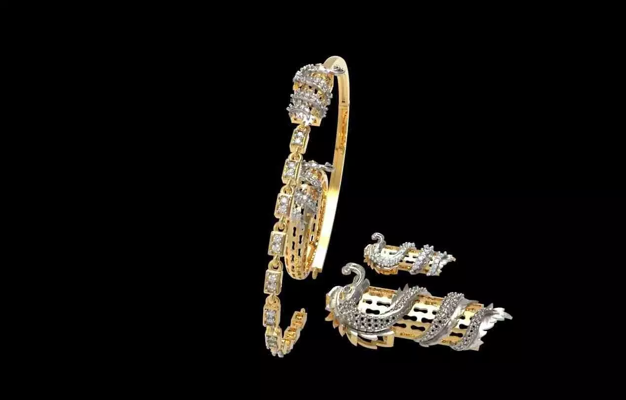 Dragon Jewelry Set 01 3D print model_8