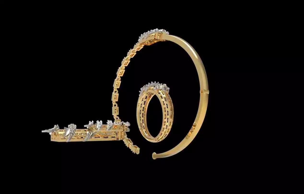 Dragon Jewelry Set 01 3D print model_14