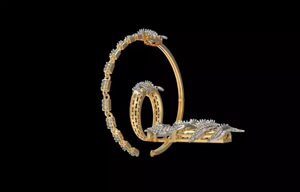 Dragon Jewelry Set 01 3D print model_9