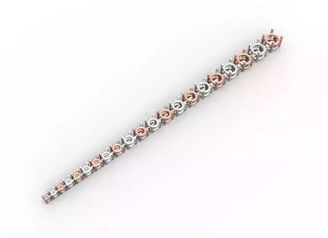 Tennis diamond bracelet 21 peice filtration