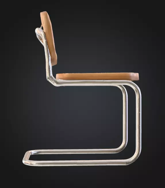 Rattan Elegance Chair Low-poly 3D model_7