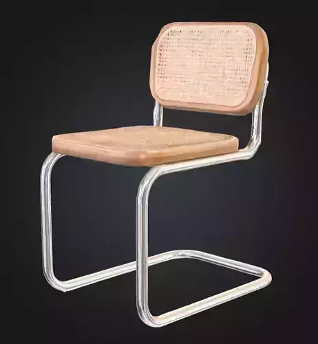 Rattan Elegance Chair Low-poly 3D model Rattan Elegance Chair Low-poly 3D model