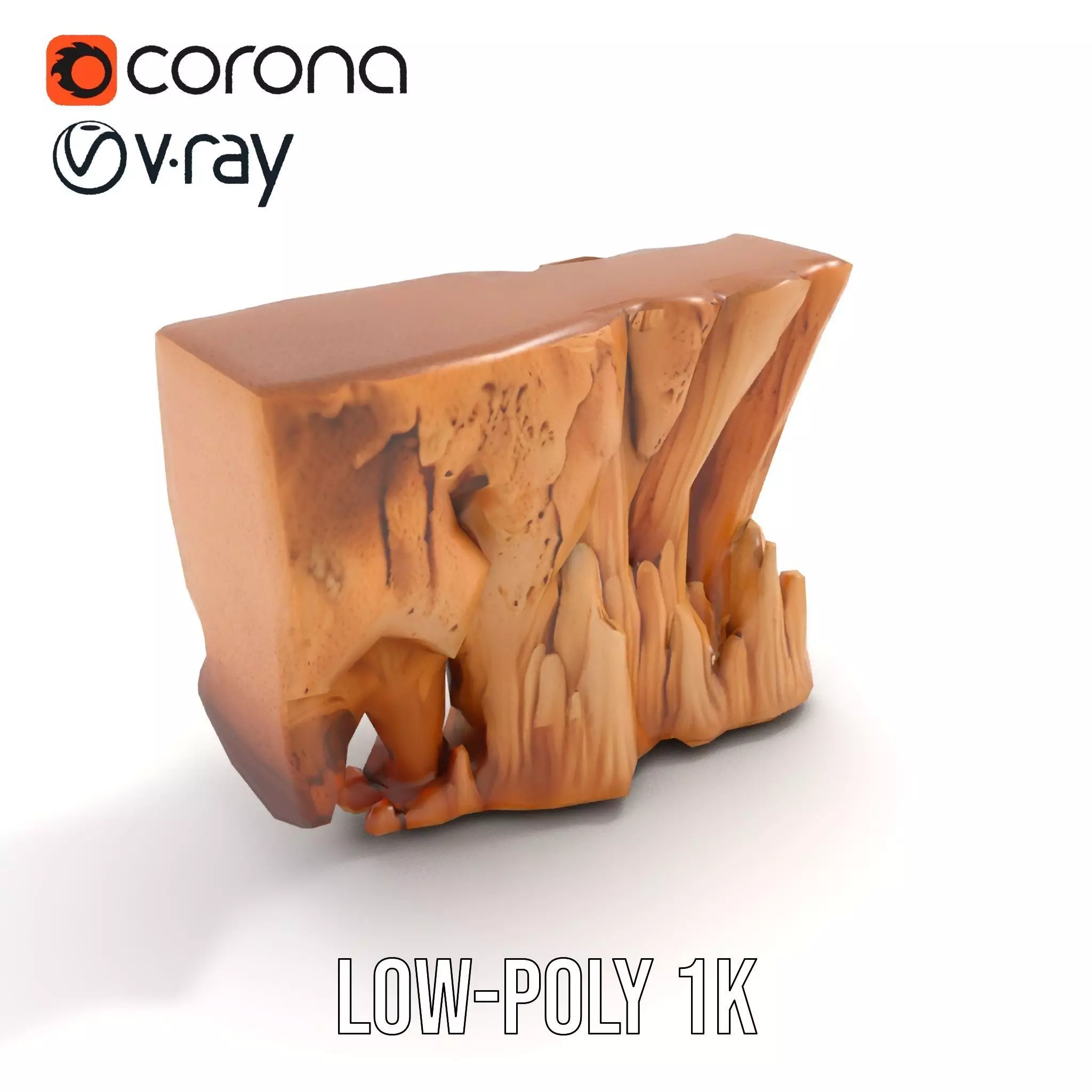 Natural Stalagmite and Stalactite Model Pack for Cave Environ... Low-poly 3D model_20