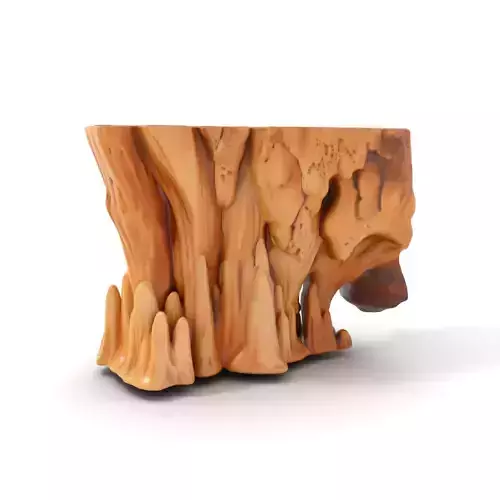 Natural Stalagmite and Stalactite Model Pack for Cave Environ... Low-poly 3D model