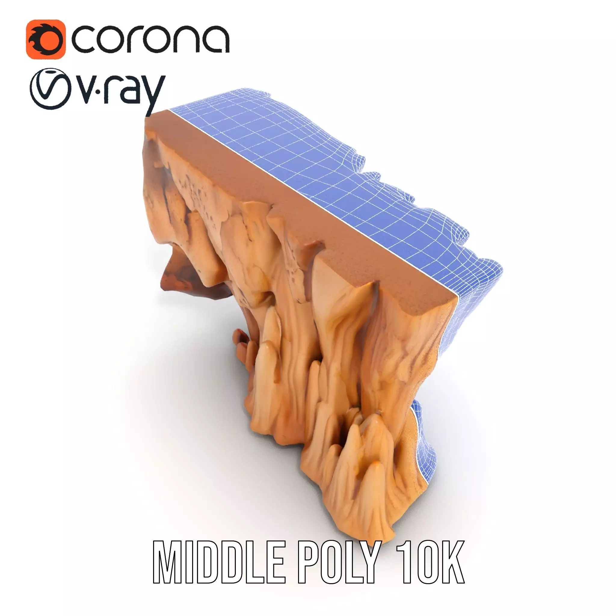 Natural Stalagmite and Stalactite Model Pack for Cave Environ... Low-poly 3D model_27