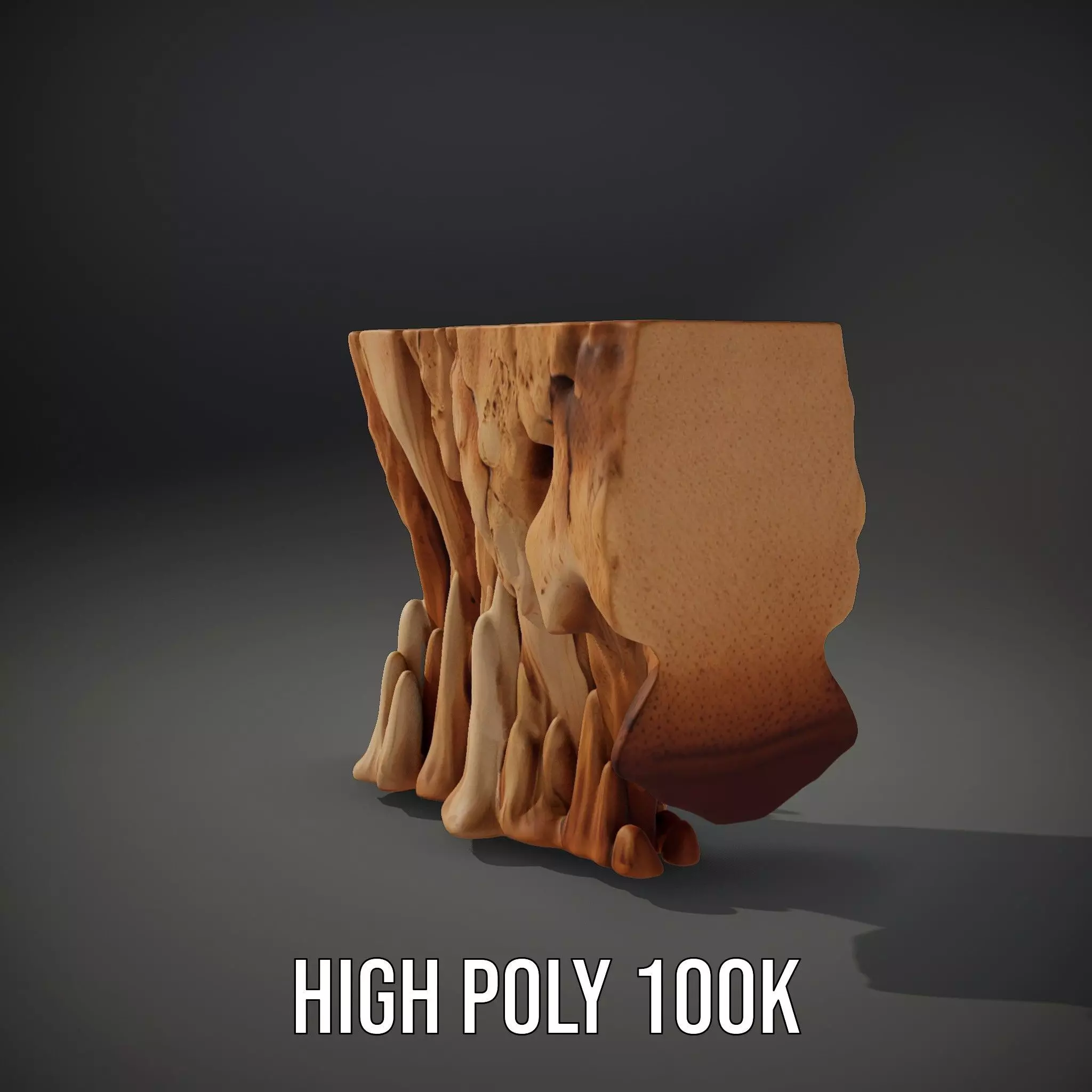 Natural Stalagmite and Stalactite Model Pack for Cave Environ... Low-poly 3D model_10