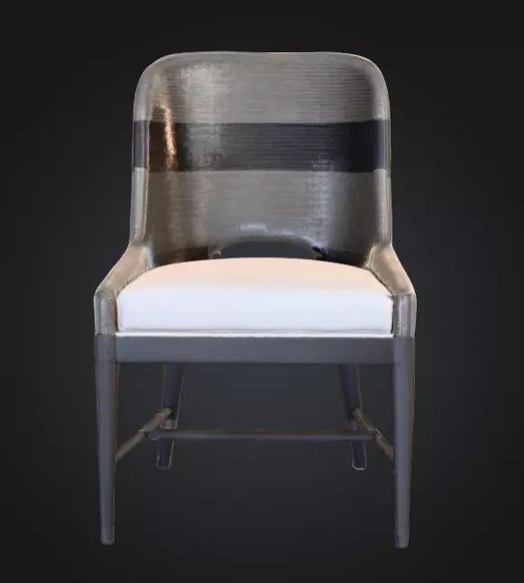 Minimalist Chair Low-poly 3D model_1