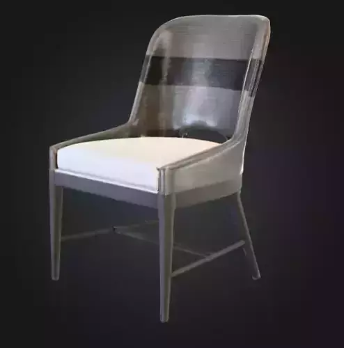 Minimalist Chair Low-poly 3D model