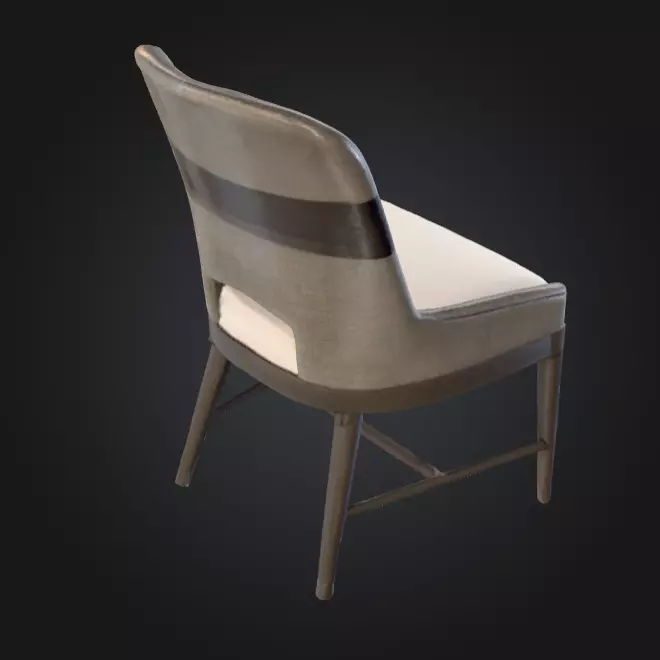 Minimalist Chair Low-poly 3D model_9