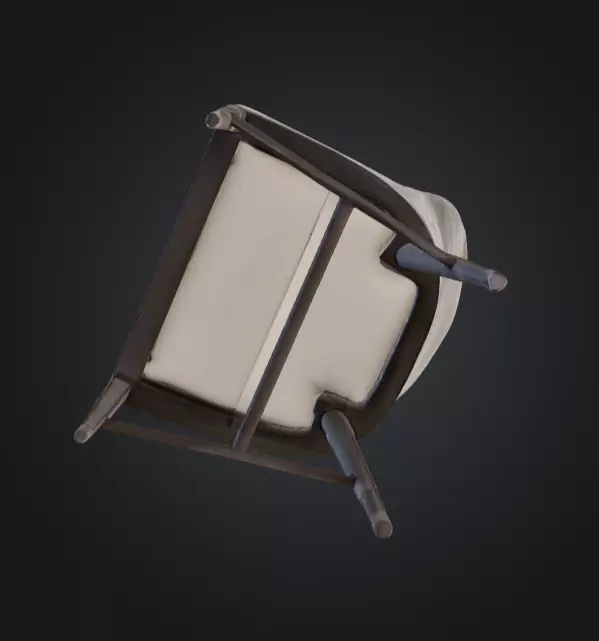 Minimalist Chair Low-poly 3D model_5