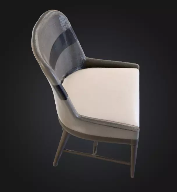 Minimalist Chair Low-poly 3D model_10