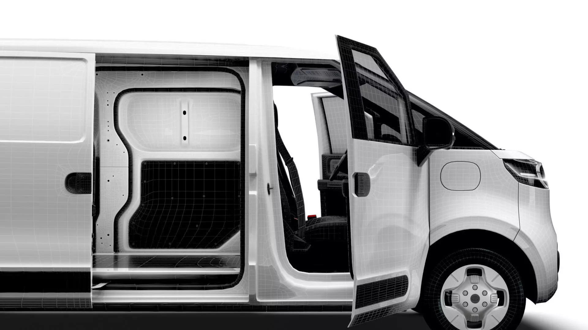Maxus eDELIVER 5 L2H1 HQInterior 2026 3D model_16