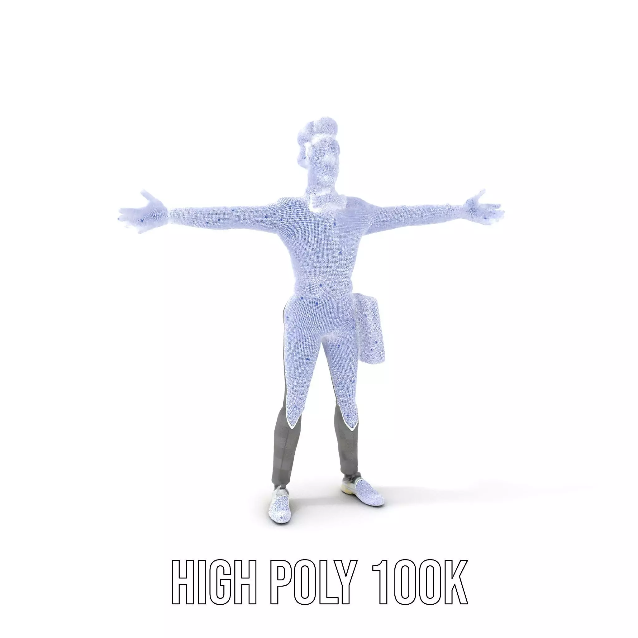 Businessman Character Model Pack  Suit and Briefcase Low-poly 3D model_5