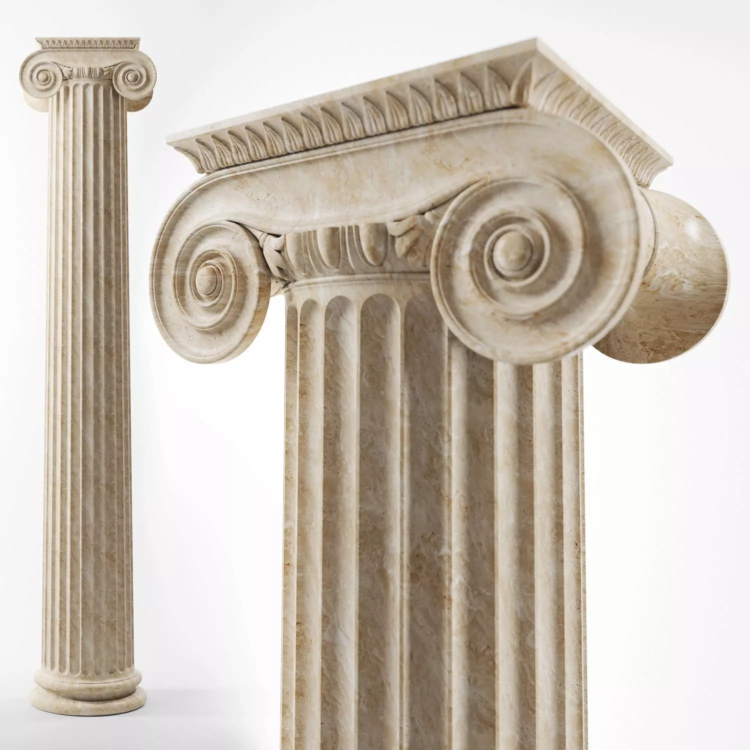 Ionic column 3D model_0