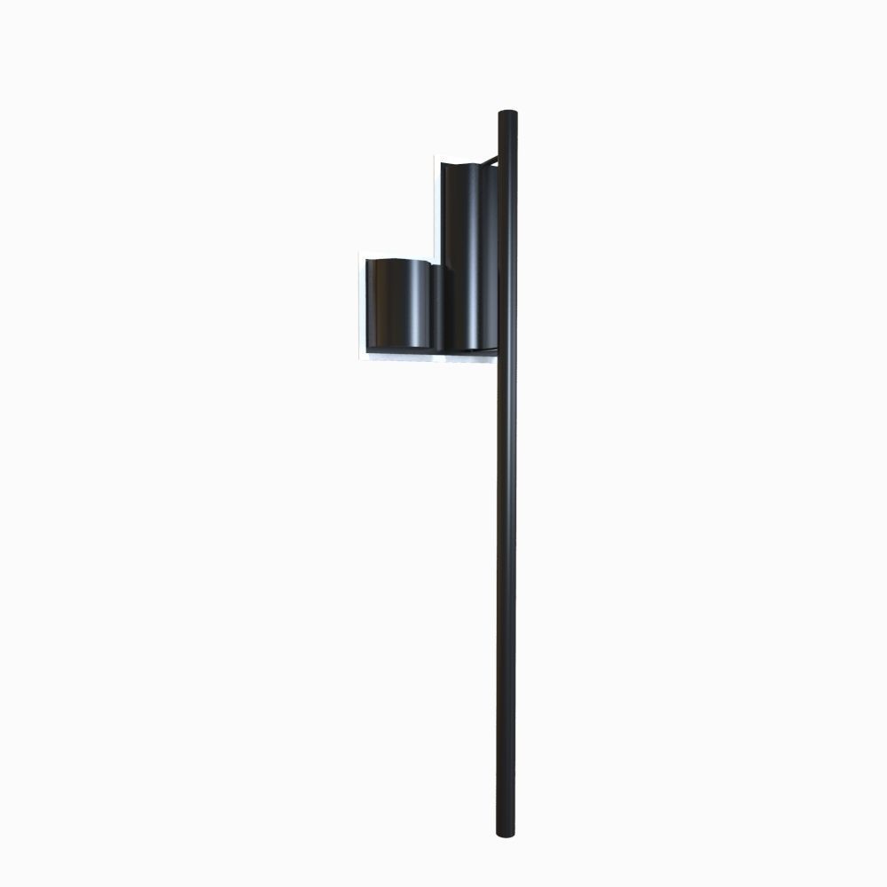 Traffic Light No U Turn Low-poly 3D model_1